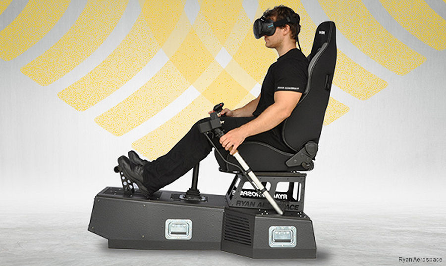 helicopter news August 2018 HELIMOD Mark III Virtual Reality Helicopter Simulator Device