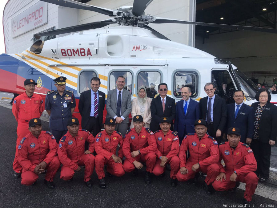 Malaysia Firefighters AW189 Enter Service
