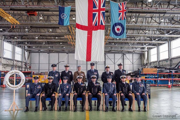 Royal Navy Reactivates 744 Squadron for Crowsnet Merlin