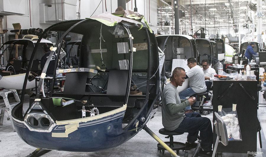 Robinson Produced 305 Helicopters in 2017