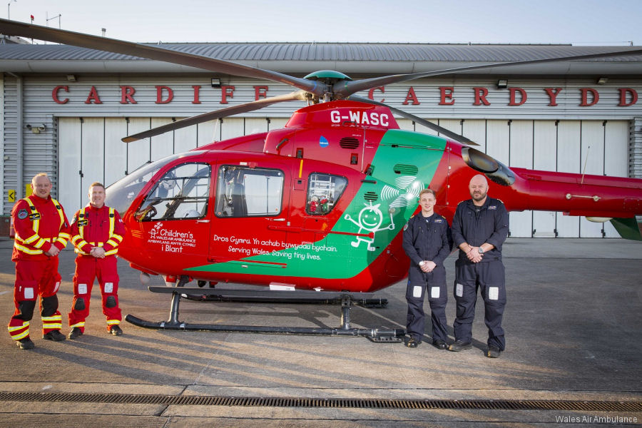Wales Air Ambulance at Cardiff Heliport