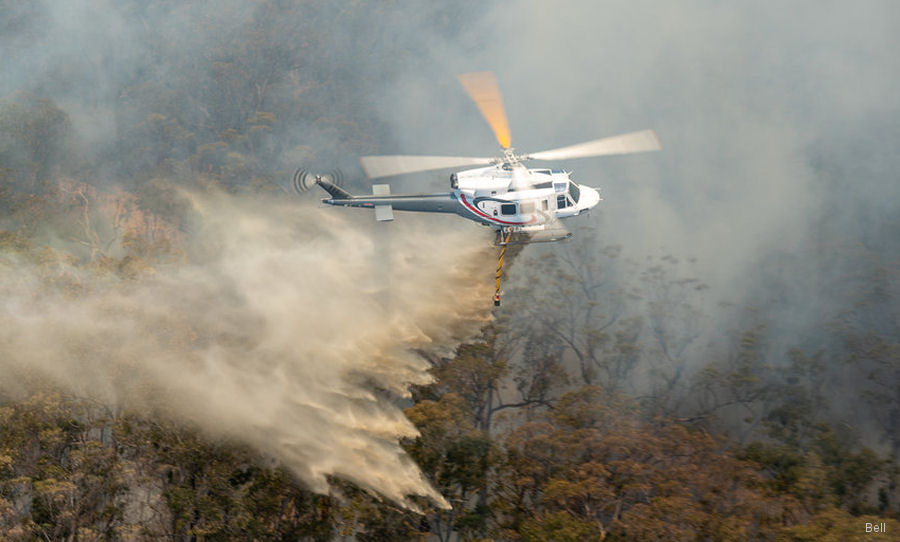 Firefighting in Australia with the Bell 412