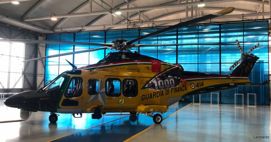 helicopter news September 2019 1000th AW139 Goes to the Italian Customs