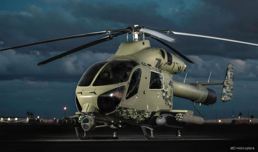 helicopter news March 2019 MD969 Combat Aircraft at Heli-Expo 2019