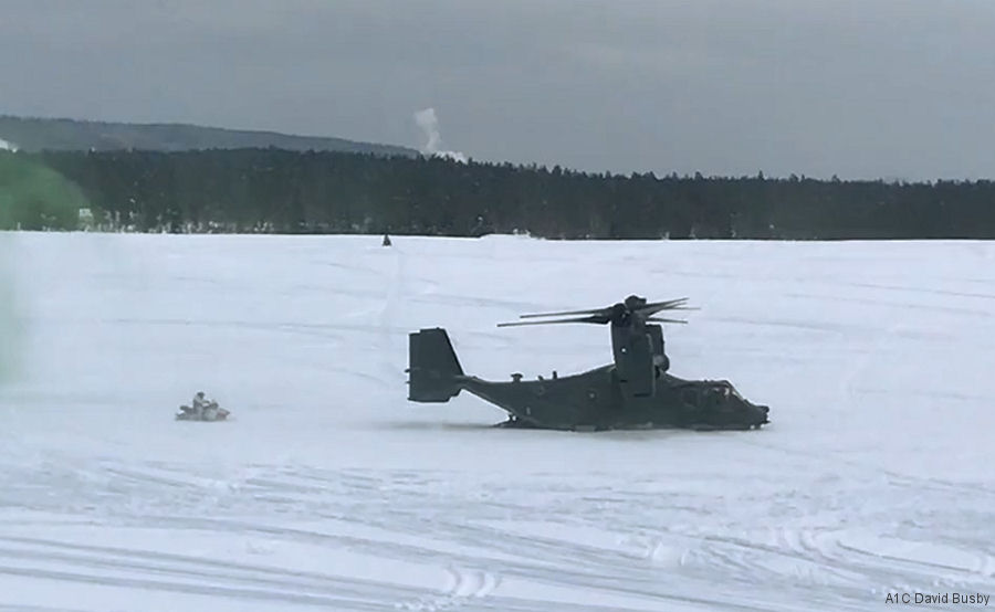 USAF CV-22 Osprey Tests SLATS in Norway