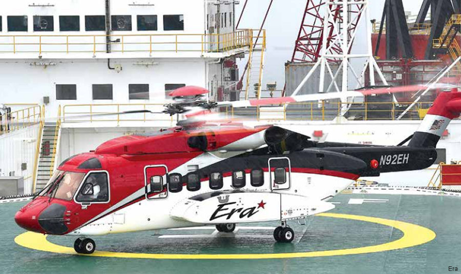 Helicopter Sikorsky S-92A Serial 92-0271 Register N92EH N271X used by ERA Helicopters ,Sikorsky Helicopters. Built 2014. Aircraft history and location