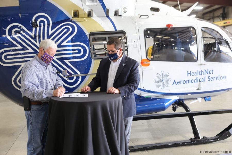 Metro Delivers First of Two EC145e to HealthNet