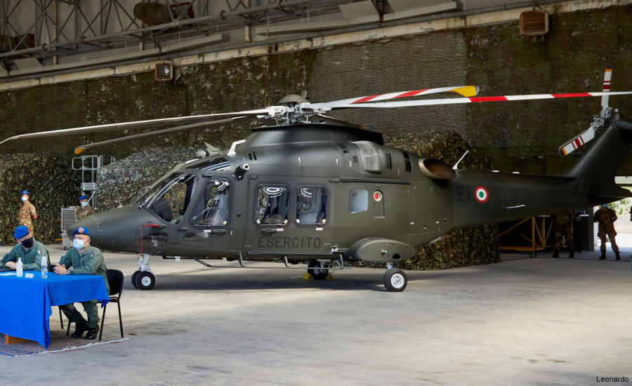 helicopter news July 2020 First of Two AW169 Trainers for Italian Army