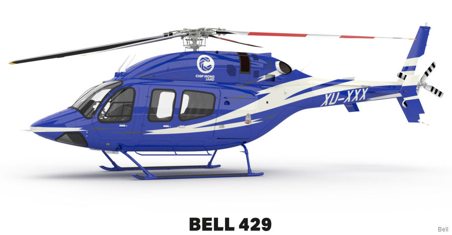Cambodia First Bell 429 Helicopter
