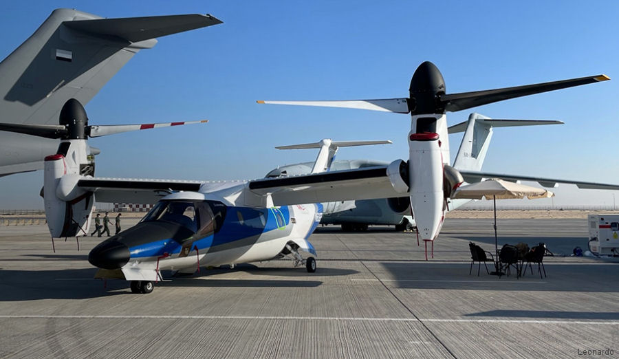 Leonardo AW609 at Dubai Airshow 2021