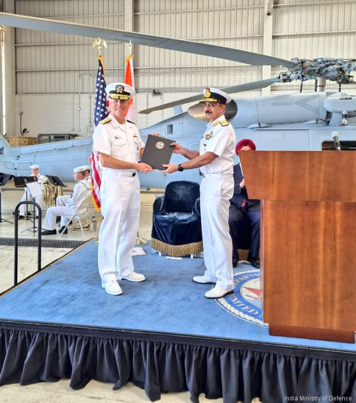 Indian Navy Accepts First MH-60R Seahawks