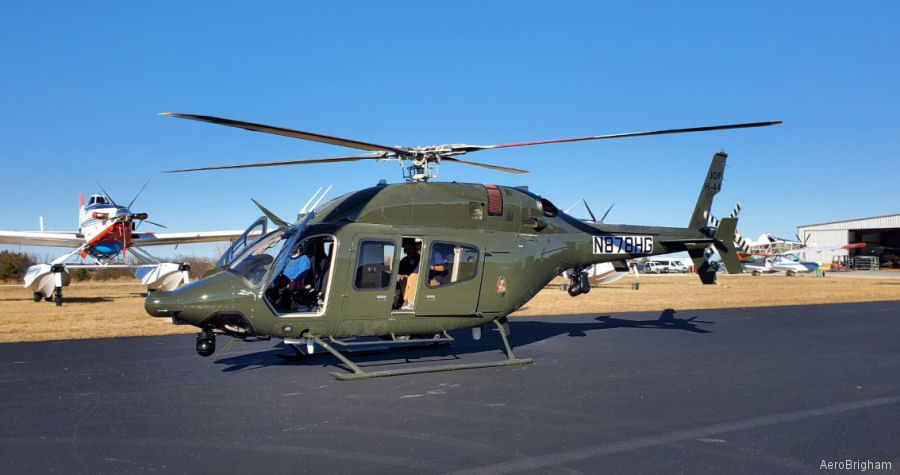 Helicopter Bell 429 Serial 57384 Register JDF H-44 N878HG used by Jamaica Defence Force JDF ,Bell Helicopter. Built 2019. Aircraft history and location