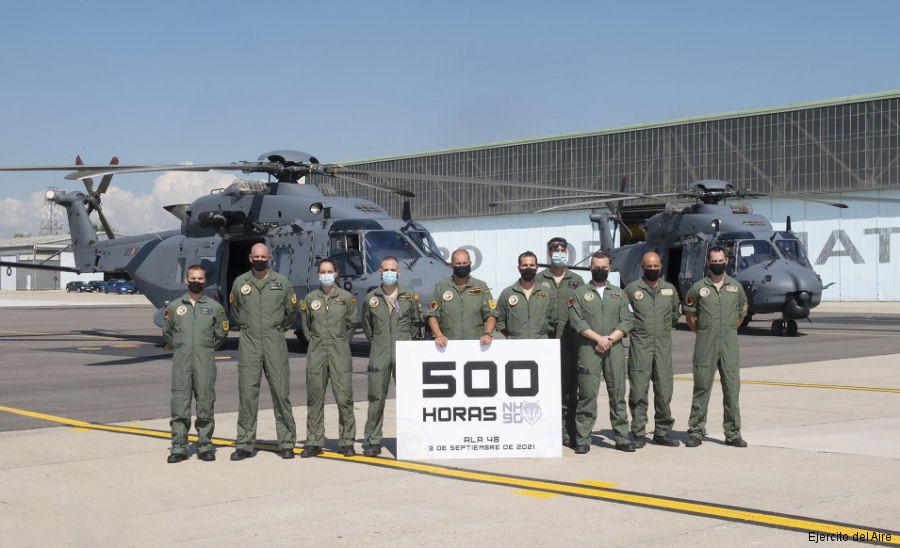 500 Flight Hours for NH90 Lobo