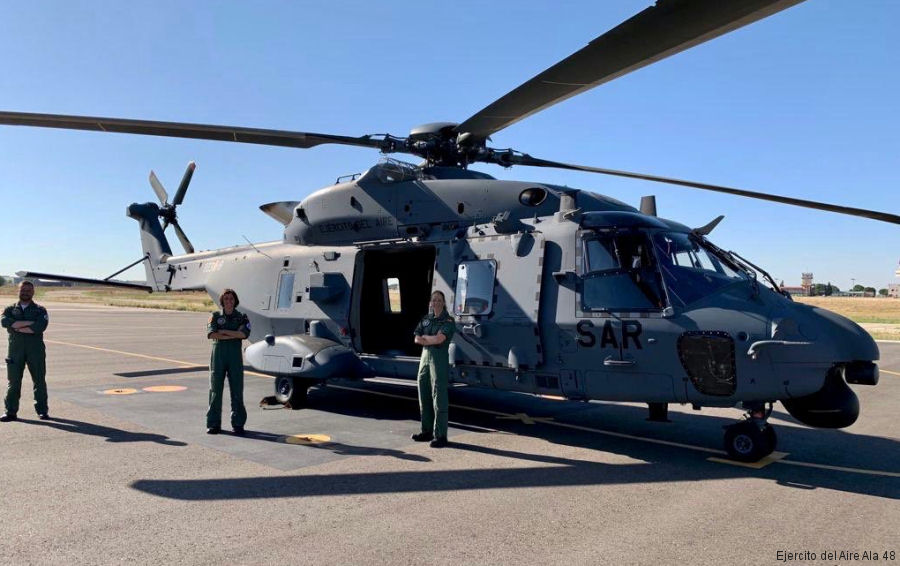 Spanish Air Force NH90 Getting Ready