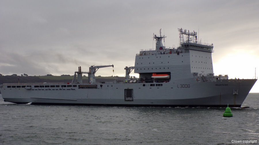 Osprey for the First Time on a RFA Ship