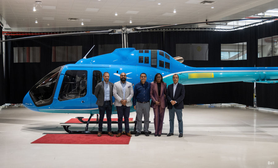 Delivery of First Bell 505 to Angolan Bestfly