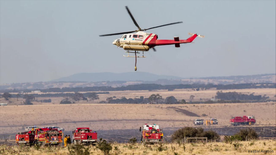 Kestrel Bell 212/412 in the Australian Firefighting Season