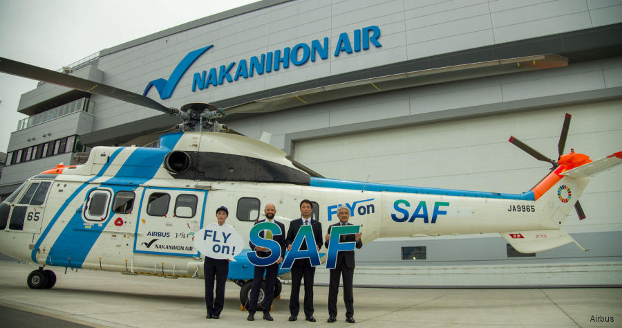 Japan First Helicopter with Sustainable Aviation Fuel