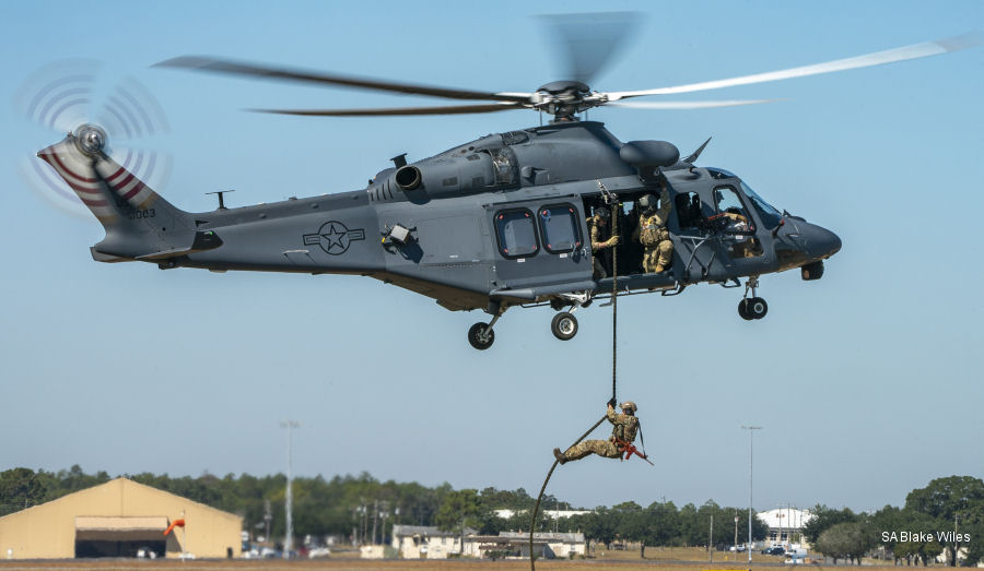 MH-139A Tests New Rappelling System