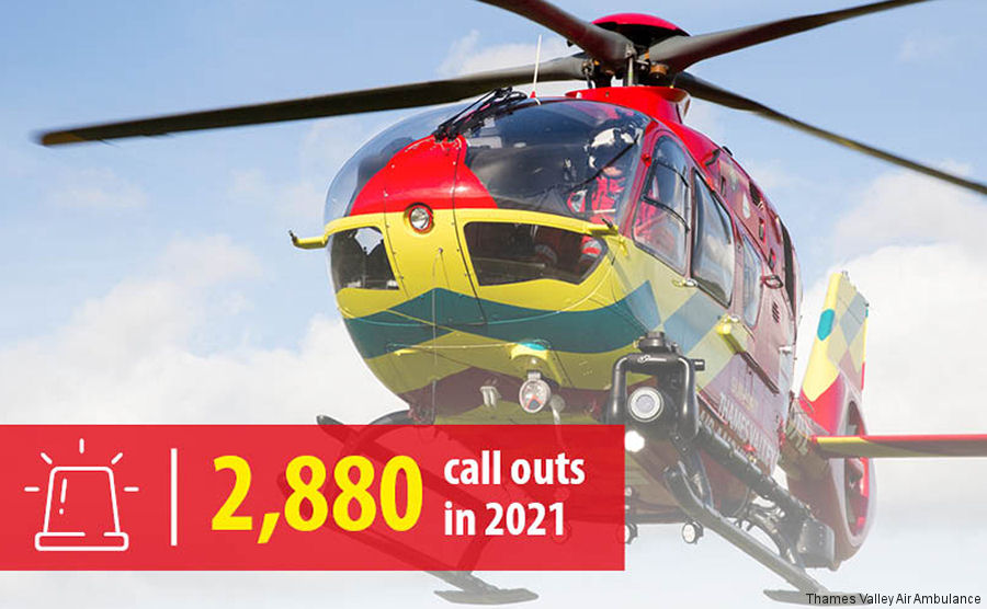 Busiest Year for the Thames Valley Air Ambulance