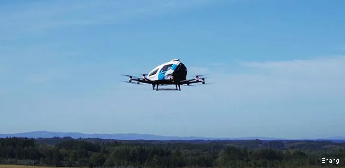 EH216 Drone in Spain for EU AMU-LED Demo Flight