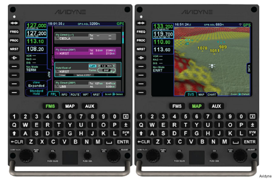 Avidyne Helix Flight Deck for Legacy Helicopters