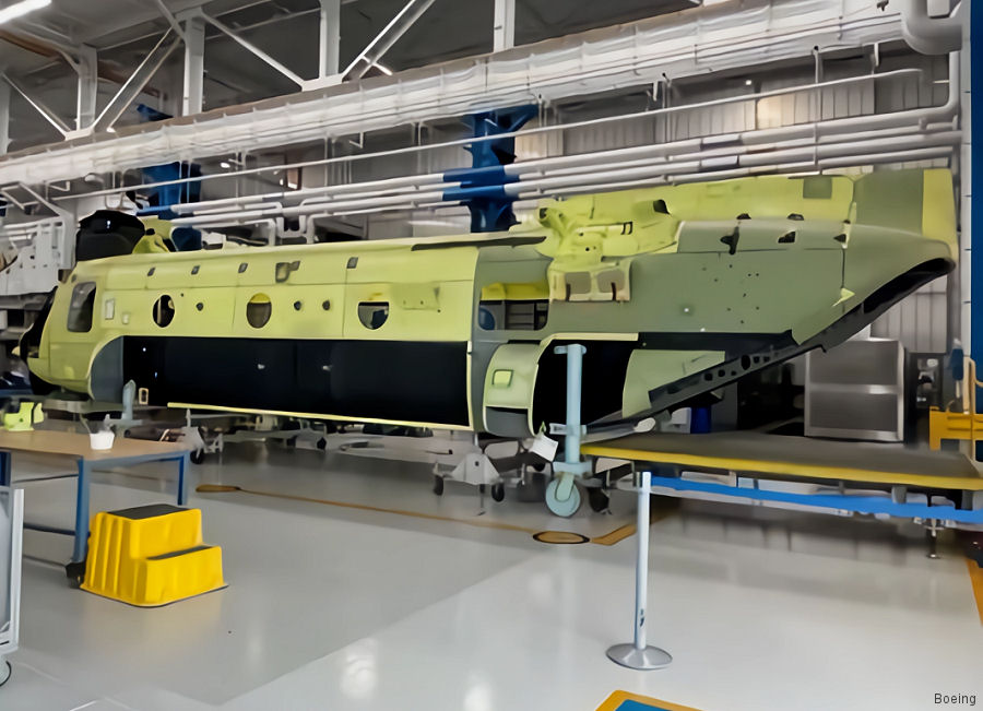 First Production CH-47F Block II Final Assembly