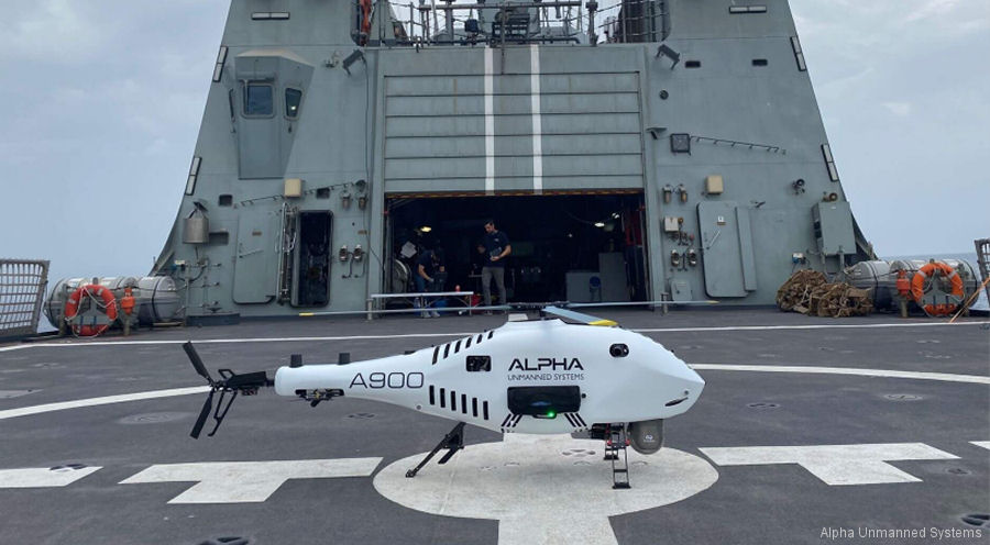 Alpha A900 Drone in Spanish Navy OPV