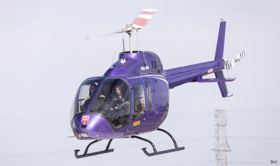 helicopter news February 2023 Bell 505 is First Single Engine to Fly with Sustainable Fuel