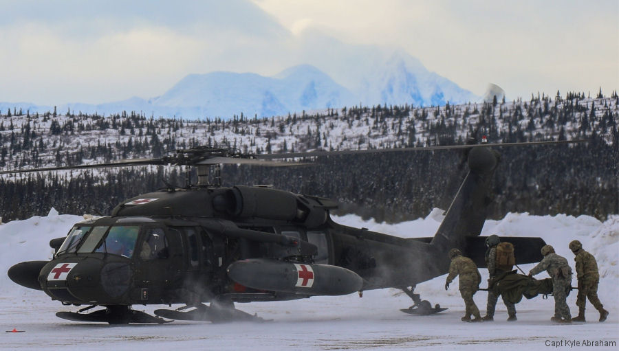 Black Hawk in Rescue Near Gold King Creek, Alaska