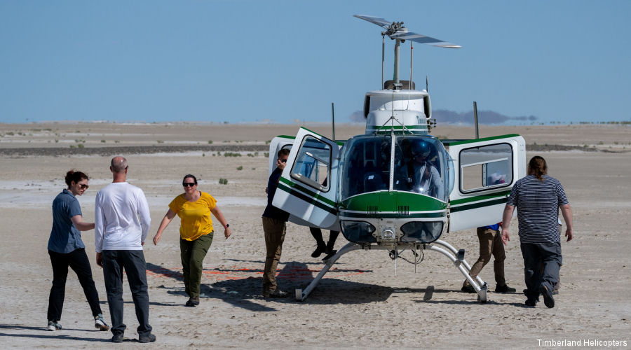 Timberland  Bell 206 in NASA’s OSIRIS-REx Mission
