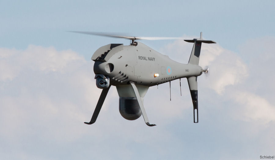 Camcopter Drone for Royal Navy Ships