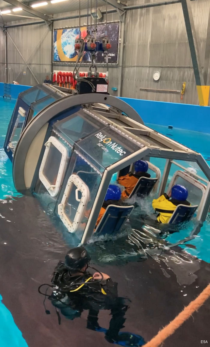 Helicopter Underwater Escape Training for ESA