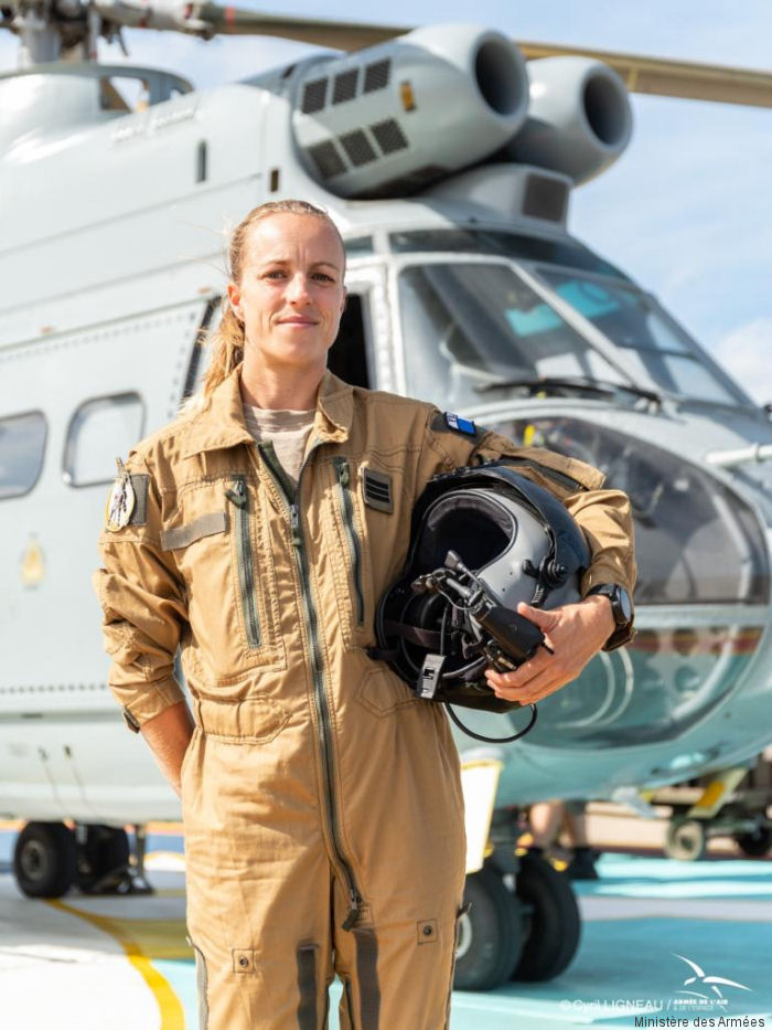 Daily Life of a French Air Force Puma Helicopter Female Pilot
