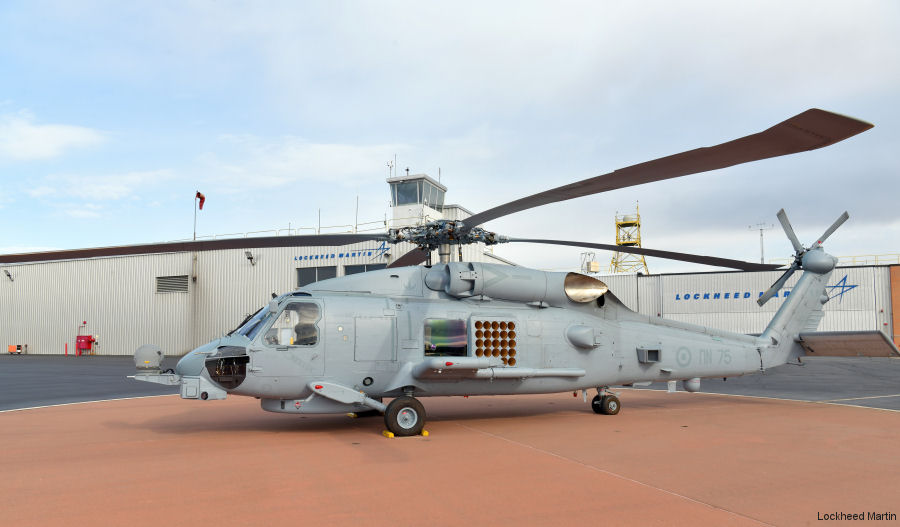 Helicopter Sikorsky MH-60R Seahawk Serial  Register PN75 169892 used by Elliniko Polemiko Nautiko Navy (Hellenic Navy) ,US Navy USN. Built 2021. Aircraft history and location