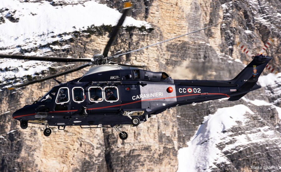 Trakka Searchlight for Carabinieri AW169 Helicopters