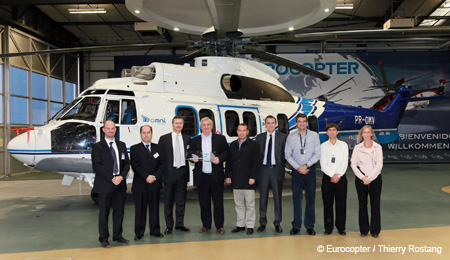 Omni Helicopter International (OHI) receives first Eurocopter EC225 and places order for six additional aircraft of this type