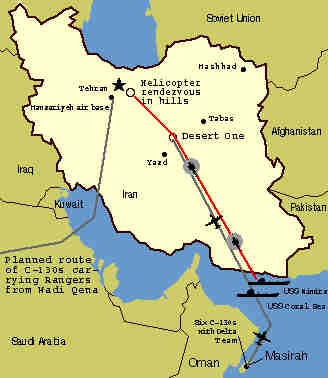 Map Operation Eagle Claw Scenario