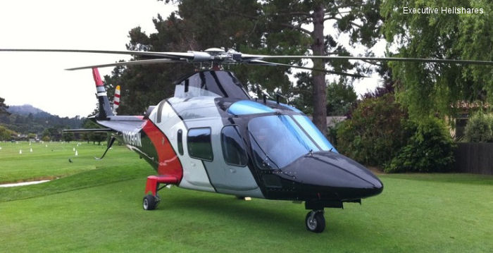 Helicopter Agusta A109E Power Serial 11087 Register N109HN used by Executive HeliShares ,AgustaWestland Philadelphia (AgustaWestland USA). Built 2000. Aircraft history and location