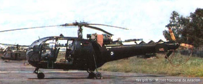 alouette iii Fuerza Aerea Salvadoreña