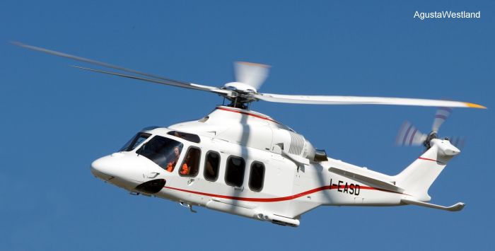 Helicopter AgustaWestland AW139 Serial 31215 Register 2008 I-EASD used by United Arab Emirates Air Force UAEAF ,AgustaWestland Italy. Aircraft history and location
