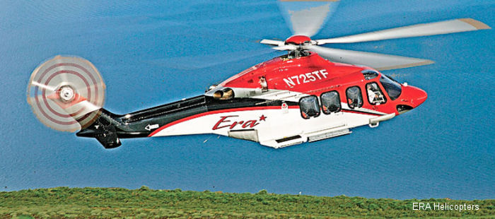 Helicopter AgustaWestland AW139 Serial 31074 Register N107LC XA-AER N725TF VT-GVH used by AgustaWestland Philadelphia (AgustaWestland USA) ,Global Vectra Helicorp GVHL ,ERA Helicopters. Built 2007. Aircraft history and location