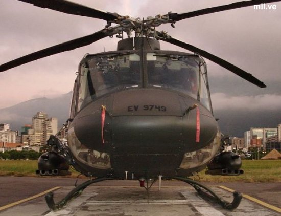 Helicopter Bell 412EP Serial 36177 Register 9749 used by Ejercito de Venezuela EBV (Venezuelan Army). Aircraft history and location