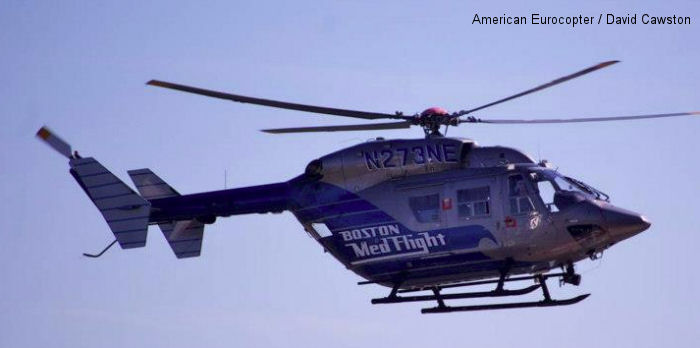 Helicopter Eurocopter BK117C-1 Serial 7507 Register CP-3016 N373NE N273NE N271NE N6096U used by HeliAmerica ,BMF (Boston MedFlight) ,Life Flight Network LFN. Aircraft history and location