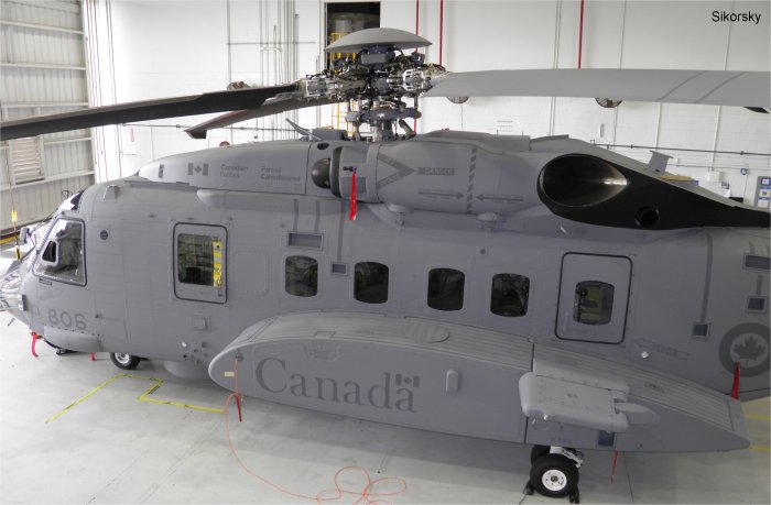 Helicopter Sikorsky CH-148 Cyclone Serial 92-5006 Register 148806 used by Canadian Armed Forces ,Sikorsky Helicopters. Built 2011. Aircraft history and location