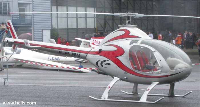 Helicopter Rotorway exec 162F Serial 6872 Register F-PLMV. Built 2006. Aircraft history and location