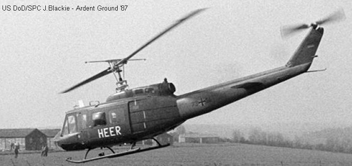 Helicopter Dornier UH-1D Serial 8474 Register 73+54 used by Heeresflieger (German Army Aviation). Aircraft history and location