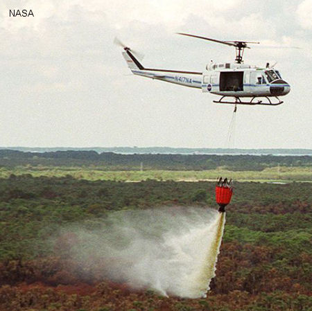 Helicopter Bell UH-1D Iroquois Serial 4335 Register N417NA N734NA 64-13628 used by NASA (National Aeronautics and Space Administration) ,US Army Aviation Army. Aircraft history and location