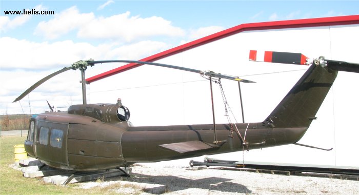 Helicopter Dornier UH-1D Serial 8489 Register 73+69 used by Heeresflieger (German Army Aviation). Aircraft history and location