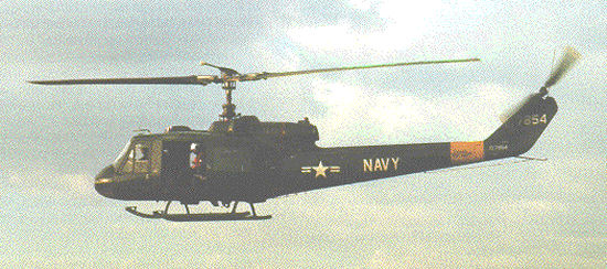 Helicopter Bell UH-1L Iroquois Serial 6213 Register 157854 used by US Navy USN. Built 1969. Aircraft history and location